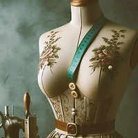 Eine Schneiderbüste mit einem Kleid